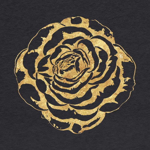 Elegant romantic gold rose by InovArtS